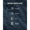 image:imageKingCamp Ultralight Camping Blanket Packable Down Alternative Puffy Wearable Blankets Weatherproof Warm Package Quilt with Snap Buttons for Outdoor Hiking Travel Picnic Stadium 69L x 53W BlackSherpagreyNavy