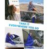 image:imageKingCamp Ultralight Camping Blanket Packable Down Alternative Puffy Wearable Blankets Weatherproof Warm Package Quilt with Snap Buttons for Outdoor Hiking Travel Picnic Stadium 69L x 53W BlackPuretrailgrey