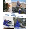 image:imageKingCamp Ultralight Camping Blanket Packable Down Alternative Puffy Wearable Blankets Weatherproof Warm Package Quilt with Snap Buttons for Outdoor Hiking Travel Picnic Stadium 69L x 53W BlackPuretrailnavy