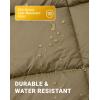 image:imageKingCamp Ultralight Camping Blanket Packable Down Alternative Puffy Wearable Blankets Weatherproof Warm Package Quilt with Snap Buttons for Outdoor Hiking Travel Picnic Stadium 69L x 53W BlackPuretrailgreen