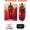 image:imageKingCamp Ultralight Camping Blanket Packable Down Alternative Puffy Wearable Blankets Weatherproof Warm Package Quilt with Snap Buttons for Outdoor Hiking Travel Picnic Stadium 69L x 53W BlackSherpaorange