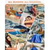 image:imageKingCamp Ultralight Camping Blanket Packable Down Alternative Puffy Wearable Blankets Weatherproof Warm Package Quilt with Snap Buttons for Outdoor Hiking Travel Picnic Stadium 69L x 53W BlackScenictrailcactus