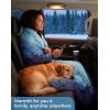 image:imageKingCamp Ultralight Camping Blanket Packable Down Alternative Puffy Wearable Blankets Weatherproof Warm Package Quilt with Snap Buttons for Outdoor Hiking Travel Picnic Stadium 69L x 53W BlackScenictrailcyan