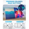 image:imageKingCamp Ultralight Camping Blanket Packable Down Alternative Puffy Wearable Blankets Weatherproof Warm Package Quilt with Snap Buttons for Outdoor Hiking Travel Picnic Stadium 69L x 53W BlackScenictrailcyanOrange