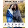 image:imageKingCamp Ultralight Camping Blanket Packable Down Alternative Puffy Wearable Blankets Weatherproof Warm Package Quilt with Snap Buttons for Outdoor Hiking Travel Picnic Stadium 69L x 53W BlackSherpastarrysky