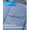 image:imageKingCamp Ultralight Camping Blanket Packable Down Alternative Puffy Wearable Blankets Weatherproof Warm Package Quilt with Snap Buttons for Outdoor Hiking Travel Picnic Stadium 69L x 53W BlackPuretrailgrey