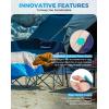 image:imageKingCamp Ultralight Camping Blanket Packable Down Alternative Puffy Wearable Blankets Weatherproof Warm Package Quilt with Snap Buttons for Outdoor Hiking Travel Picnic Stadium 69L x 53W BlackScenictrailcyanOrange