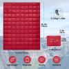 image:imageKingCamp Ultralight Camping Blanket Packable Down Alternative Puffy Wearable Blankets Weatherproof Warm Package Quilt with Snap Buttons for Outdoor Hiking Travel Picnic Stadium 69L x 53W BlackPuretrailwine