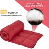 image:imageKingCamp Ultralight Camping Blanket Packable Down Alternative Puffy Wearable Blankets Weatherproof Warm Package Quilt with Snap Buttons for Outdoor Hiking Travel Picnic Stadium 69L x 53W BlackPuretrailwine