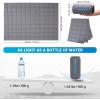 image:imageKingCamp Ultralight Camping Blanket Packable Down Alternative Puffy Wearable Blankets Weatherproof Warm Package Quilt with Snap Buttons for Outdoor Hiking Travel Picnic Stadium 69L x 53W BlackPuretrailgrey