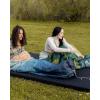 image:imageKingCamp Ultralight Camping Blanket Packable Down Alternative Puffy Wearable Blankets Weatherproof Warm Package Quilt with Snap Buttons for Outdoor Hiking Travel Picnic Stadium 69L x 53W BlackSherpagreen