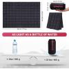 image:imageKingCamp Ultralight Camping Blanket Packable Down Alternative Puffy Wearable Blankets Weatherproof Warm Package Quilt with Snap Buttons for Outdoor Hiking Travel Picnic Stadium 69L x 53W BlackPuretrailblack