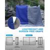image:imageKingCamp Ultralight Camping Blanket Packable Down Alternative Puffy Wearable Blankets Weatherproof Warm Package Quilt with Snap Buttons for Outdoor Hiking Travel Picnic Stadium 69L x 53W BlackPuretrailgrey