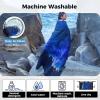 image:imageKingCamp Ultralight Camping Blanket Packable Down Alternative Puffy Wearable Blankets Weatherproof Warm Package Quilt with Snap Buttons for Outdoor Hiking Travel Picnic Stadium 69L x 53W BlackScenictrailstarrysky