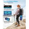 image:imageKingCamp Ultralight Camping Blanket Packable Down Alternative Puffy Wearable Blankets Weatherproof Warm Package Quilt with Snap Buttons for Outdoor Hiking Travel Picnic Stadium 69L x 53W BlackScenictrailcyanOrange