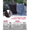 image:imageKingCamp Ultralight Camping Blanket Packable Down Alternative Puffy Wearable Blankets Weatherproof Warm Package Quilt with Snap Buttons for Outdoor Hiking Travel Picnic Stadium 69L x 53W BlackPuretrailblack
