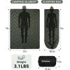 image:imageKingCamp Ultralight Camping Blanket Packable Down Alternative Puffy Wearable Blankets Weatherproof Warm Package Quilt with Snap Buttons for Outdoor Hiking Travel Picnic Stadium 69L x 53W BlackSherpakhakiOlive