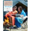 image:imageKingCamp Ultralight Camping Blanket Packable Down Alternative Puffy Wearable Blankets Weatherproof Warm Package Quilt with Snap Buttons for Outdoor Hiking Travel Picnic Stadium 69L x 53W BlackScenictrailcyanOrange