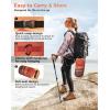 image:imageKingCamp Ultralight Camping Blanket Packable Down Alternative Puffy Wearable Blankets Weatherproof Warm Package Quilt with Snap Buttons for Outdoor Hiking Travel Picnic Stadium 69L x 53W BlackScenictrailcactus