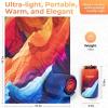 image:imageKingCamp Ultralight Camping Blanket Packable Down Alternative Puffy Wearable Blankets Weatherproof Warm Package Quilt with Snap Buttons for Outdoor Hiking Travel Picnic Stadium 69L x 53W BlackScenictrailpeak