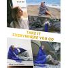 image:imageKingCamp Ultralight Camping Blanket Packable Down Alternative Puffy Wearable Blankets Weatherproof Warm Package Quilt with Snap Buttons for Outdoor Hiking Travel Picnic Stadium 69L x 53W BlackPuretrailgreen
