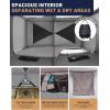 image:imageKingCamp Camping Shower Tent Portable Outdoor Privacy Toilet amp Changing Tent Windproof amp Waterproof Easy Setup 1 or 2 Room Shelter with Shower Bag for Camping Hiking Beach2 ROOMBLACKGREY