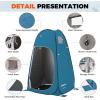 image:imageKingCamp Camping Shower Tent Portable Outdoor Privacy Toilet amp Changing Tent Windproof amp Waterproof Easy Setup 1 or 2 Room Shelter with Shower Bag for Camping Hiking BeachPOP UPBLUE