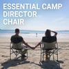 image:imageKingCamp Camping Director Chair for Adults 2 Pack Heavy Duty Folding Lawn Chair for Outside with Side Table Mesh Back Padded Armrest Support 300 lbs for Outdoor Beach Backyard