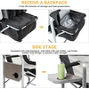 image:imageKingCamp Folding Directors HeavyDuty Camping Chair with Side Table amp Cooler Bag Supports 350 lbs for Fishing Barbecue Picnic Any Other Outdoor and Indoor Activities Oversize BlackGrey2 Pack
