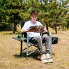 image:imageKingCamp Folding Directors HeavyDuty Camping Chair with Side Table amp Cooler Bag Supports 350 lbs for Fishing Barbecue Picnic Any Other Outdoor and Indoor Activities Oversize BlackGrey2 Pack
